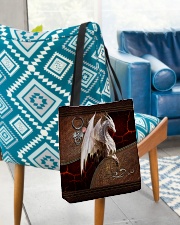 Dragon Leather Pattern Print AllOver Tote All-over Tote aos-all-over-tote-lifestyle-front-01