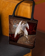 Dragon Leather Pattern Print AllOver Tote All-over Tote aos-all-over-tote-lifestyle-front-02