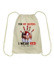 Native I Wear Red For My Sisters Drawstring Bag tile
