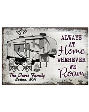 Personalized Camping Sketch 5Th Wheel Always 17x11 Poster front