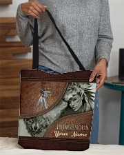 Custom Indigenous pattern print All-over Tote aos-all-over-tote-lifestyle-front-10