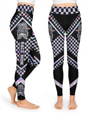 Race Mom Mothers Day High Waist Leggings High Waist Leggings front