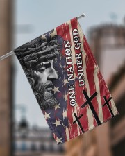 Jesus One Nation Under God 11.5"x17.5" Garden Flag aos-garden-flag-11-5-x-17-5-lifestyle-front-17
