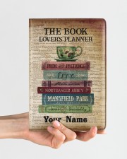 The Book Lover's Planner Medium - Leather Notebook aos-medium-leather-notebook-lifestyle-front-01