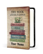 The Book Lover's Planner Medium - Leather Notebook front