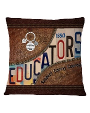 Educators Leather pattern print Square Pillowcase tile