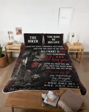 Personalized Motorcycling I Want You Today Queen Quilt Bed Set aos-queen-quilt-bed-set-lifestyle-front-04