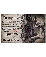 Forever I Love You Personalize 17x11 Poster front