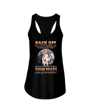 Staffordshire Terrier Back Off Ladies Flowy Tank tile