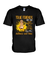 Golden Retriever True Friend V-Neck T-Shirt tile