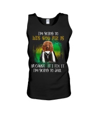 Poodle God Unisex Tank tile