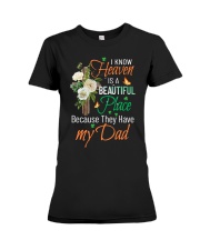 I Know Heaven Is A Beautiful Place Premium Fit Ladies Tee tile