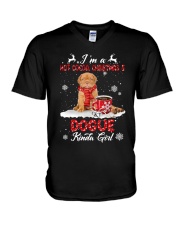 Dogue And Noel Hot Cocoa V-Neck T-Shirt tile