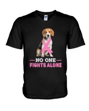 Beagle Noone V-Neck T-Shirt tile