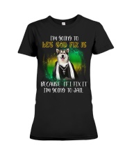 Alaskan Malamute God Premium Fit Ladies Tee tile