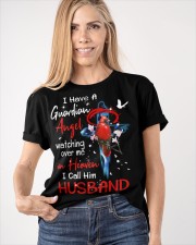 I Have Guardian Angel Watching Over Me In Heaven I Call Him HUSBAND Classic T-Shirt apparel-classic-tshirt-lifestyle-front-100