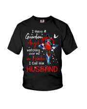 I Have Guardian Angel Watching Over Me In Heaven I Call Him HUSBAND Youth T-Shirt tile