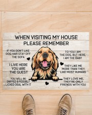 Golden Retriever House Doormat 22.5" x 15" aos-doormat-22-5x15-lifestyle-front-02