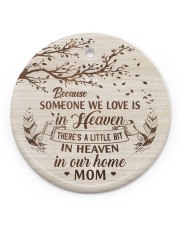 Family Mom Circle ornament - single (porcelain) front