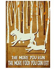 Bull Terrier run 11x17 Poster front