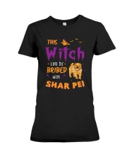 Shar Pei Halloween Premium Fit Ladies Tee tile