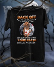 Dachshund Back Off Classic T-Shirt custom-t-shirts-classic-lifestyle-front-317