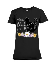 A Little Black Cat Goes With Everything T-shirt Premium Fit Ladies Tee thumbnail