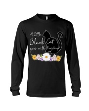 A Little Black Cat Goes With Everything T-shirt Long Sleeve Tee thumbnail