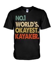 No1 Kayaker V-Neck T-Shirt tile
