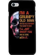 Grumpy Old Man Skull Phone Case tile