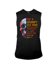 Grumpy Old Man Skull Sleeveless Tee tile