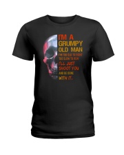 Grumpy Old Man Skull Ladies T-Shirt tile