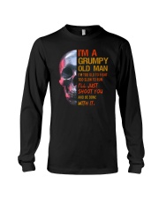 Grumpy Old Man Skull Long Sleeve Tee tile