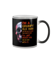 Grumpy Old Man Skull Color Changing Mug tile