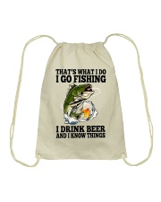 That's What I Do I Go Fishing I Drink Beer Drawstring Bag tile