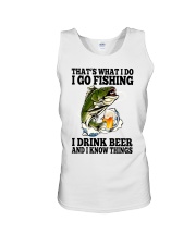 That's What I Do I Go Fishing I Drink Beer Unisex Tank tile