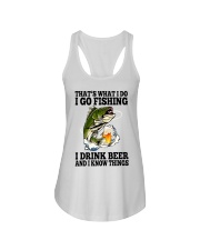 That's What I Do I Go Fishing I Drink Beer Ladies Flowy Tank tile