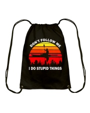 Don't Follow Me 2 Drawstring Bag tile