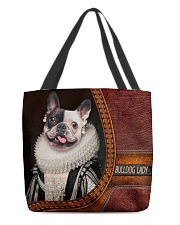 Bulldog Lady 3 All-over Tote front
