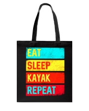 Eat Sleep Kayak Repeat Tote Bag tile