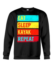 Eat Sleep Kayak Repeat Crewneck Sweatshirt tile