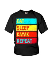 Eat Sleep Kayak Repeat Youth T-Shirt tile