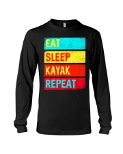 Eat Sleep Kayak Repeat Long Sleeve Tee tile