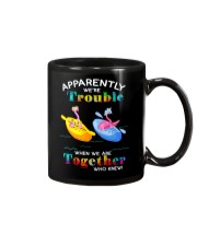 Apparently we're Trouble 2 Mug tile