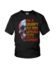 I'm a Grumpy Old Man Skull Youth T-Shirt tile