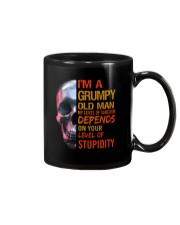 I'm a Grumpy Old Man Skull Mug tile