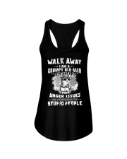 Grumpy old man Live in with Cat Ladies Flowy Tank tile