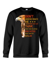 Don't Underestimate me Eagle Crewneck Sweatshirt tile