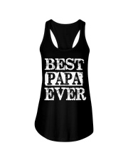 Best Papa Ever Ladies Flowy Tank tile