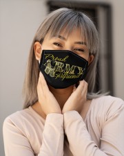 Proud Army girlfriend Cloth face mask aos-face-mask-lifestyle-17
